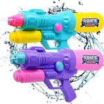 2 x 42cm Water Guns Giant Cannon Super Soaker Water Pistols Garden 10m Range