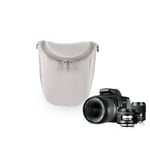 Sac pour appareil photo s de boîtier Pour Sony A5100 A5000 A6000 A6300 jas1R II NEX-5T 5N 5R 6 7 F3 3N Canno M2M3M5M6M10M50 Avec sangle initiée - Type Gris clair