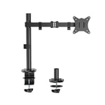 Ewent EW1510 Support écran de 13 à 27 Pouces,Support pour 1 Moniteur,Support de téléviseur/Moniteur,Bras Ecran PC Réglable en Hauteur,Inclinable,Rotatif et Pivotantm,avec Pince,VESA 75X75 et 100X100