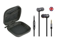 Pro Magnetic Earphones + Case 3.5mm Plug, microphone remote noise cancelling ios