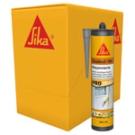 SIKA - Mastic acrylique haute performance - SikaSeal-184 Maçonnerie Gris béton - Réparation de fissures - Joints d’étanchéité - Extérieur/intérieur - Carton de 12 cartouches de 300ml