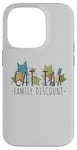 Coque pour iPhone 14 Pro Cat Tax Family Discount Médias sociaux Tendance Mème