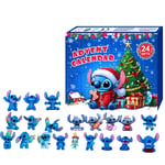 Stitch Figures Leks Julkalender Nedräkning Adventkalender Barn Pojkar Flickor Julgåva Överraskning Blind Box