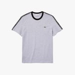 Lacoste Mens Taped T-Shirt in Grey material_cotton - Size 3XL