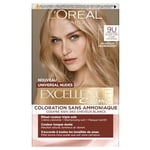 L'Oréal Paris - Kit de Coloration Permanente Cheveux - Sans Ammoniaque - Couvre 100% des Cheveux Blancs - Excellence Crème Universal Nudes - Nuance : Blond Très Clair Universel (9)