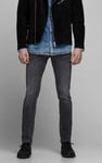 20 Svart slitna jeans skinny fit (Black Denim,33/34)