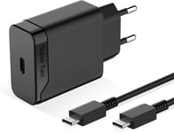 25w Chargeur Rapide Pour Samsung Galaxy S24, S23, A22, S22, S21 Fe, S20 Fe, A 16 A15 A14 A13 A54 A53 A52 A51 A34 5g, Usb C Secteur Adaptateur Charge Rapide Avec Type C Câble 1.5m[X21]