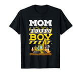 Mom of the Birthday Boy Construction Birthday Party Hard Hat T-Shirt