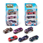 METAL MACHINES Color Change Car Series 4, Mini Die-Cast Car 6 Pack par ZURU, Collection Race Car Boys Toy 1:64 Car (6 Pack), Les Styles Peuvent Varier