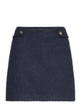 Michael Kors Tweed Mini Skirt Marinblå