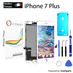 OuiSmart® ECRAN LCD POUR IPHONE 7 PLUS BLANC + VITRE TACTILE SUR CHASSIS + KIT O