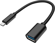 Adaptateur Usb C Vers Usb 3.0,Otg Adaptateur Usb CMâle Vers Usb 3.0 Femelle,5Gbps Otg Type C Câble Compatible AvecMacbook Pro/Air 2021,Galaxy S23 S22,Redmi Note 11(Noir)