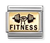 Nomination Composable Classic Plates classic gold Fitness 030166/64