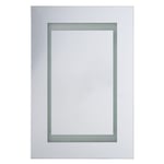 Armoire de Toilette Murale avec Miroir led 40 x 60 cm Meuble de Rangement Pratique pour Salle de Bain au Style Moderne et Minimaliste Beliani