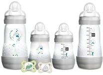 MAM Feed and Soothe Set, Anti-Colic Newborn Bottle Set Complete with Baby Sooth