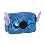 CERDÁ LIFE'S LITTLE MOMENTS -Stitch Travel Toilet Bag - Blue - Large Storage Cap