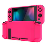 eXtremeRate PlayVital Coque de Protection pour Nintendo Switch Console Coque Grip Protection Manette pour Switch Joycon Housse de Protection pour Switch(Rose Brillant)