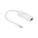 Goobay - Adaptateur usb-c™ RJ45, Blanc - Connecteur usb-c™ Prise femelle RJ45 (8P2C) (66255)