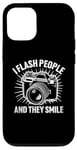 Coque pour iPhone 13 Photographe I Flash People And They Smile