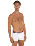 Tommy Jeans Men's Boxer Shorts Trunks Underwear Pack of 3, Multicolor (Deep Crimson/White/Desert Sky), S