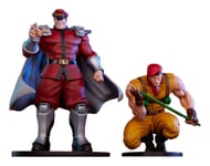 Street Fighter - Statuettes 1/10 M. Bison & Rolento 21 Cm