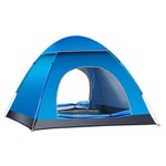 Tents for Camping Waterproof 3-4 Person Tent with Automatic Setup System - Setup or Takedown in 1 Minute - Dome Tent (Color : B)