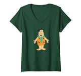 The Flintstones Fred Flintstone Character Art T-Shirt avec Col en V