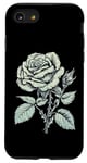 Coque pour iPhone SE (2020) / 7 / 8 Vintage Botanique Rose Fleur Fille Mignon Floral Plant Mom