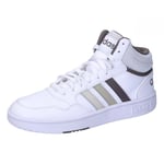 adidas Hoops Mid Shoes, Cloud White/Orbit Grey/Putty Grey, 5 UK