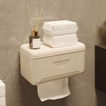 Plastic Toilet Paper Container Punch Free Paper Towel Storage Rack  Washroom