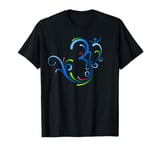 Om Shanti Peace Aum Dharma Yoga Hindu Buddhism Flower T-Shirt