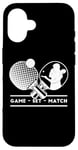 iPhone 16 Table-Tennis Player Game-Set-Match Gamer Ping-Pong Case