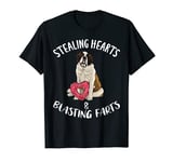 Stealing Hearts Blasting Farts St. Bernard Valentines Day T-Shirt