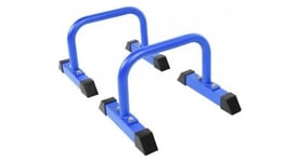 Barres paralleles gorilla sports   3 hauteurs   30 cm   73cm   94 cm   noires bleues rouges   couleur   bleu   hauteur   30 cm