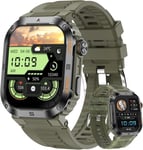 Montre Intelligente Pour Homme, 5,1 Cm Avec R??Ponse Aux Appels, Moniteur De Fr??Quence Cardiaque/Spo2/Sommeil/Notifications, Mode Sport Plus De 100 Mah, 400 Mah, Montre Intelligente En Acier