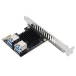 PCI E -laajennuskortti 1–4 PCIE-porttia Kytke Design Anti Interference PCIE Riser Card pöytäkoneille