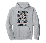 Honoring All Who Served Thank You Veterans Day Pullover Hoodie