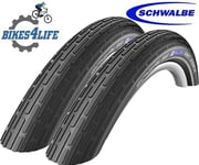 2 x Schwalbe Fat Frank 26 x 2.35" - K-Guard Active Line Reflective Bead (Black)