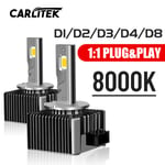 (D4S R-6000K)D3S 8000K Led-ajovalojen polttimot D1S D2S D4S D8S auton valo-LED-lamput 40000LM 90W D1R D4R D2R D3R ajovalojen piilotetut Xenon-jälkiasennussarjat