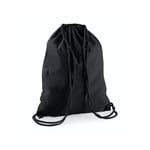 Westford Mill Cotton Gymsack - ryggsäck - Black / Black - One Size