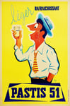 PUB PASTIS 51 Rvfy-POSTER HQ 50x75cm d'une AFFICHE VINTAGE