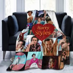 Fleecefilt Ultramjuk anti-pilling flanell för soffsäng Varm slängfilt för vuxna/barn-harry Styles -u211 50x40in 125x100cm