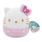 Squishmallows SQSN00920 - Hello Kitty avec nœud - 20 cm - 50 Ans - Peluche Officielle Jazwares