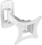 MAHARA Multi-position TV Wall Mount - White single arm TV bracket with tilt & t