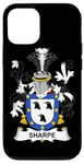 Coque pour iPhone 12/12 Pro Armoiries Sharpe - Blason de la famille