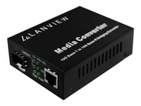 Lanview - Fibermediekonverterare - 10Gbe, 2.5Gbe, 5Gbe - Över Cat 5/5E/6/6A/7 - 10Gbase-T, 10Gbase-X, 1000Base-Sx, 1000Base-Lh, 1000Base-Lx, 1000Base-Zx - Sfp+ / Rj-45 - Upp Till 80 Km