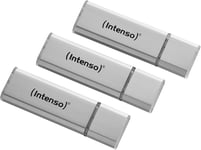 Alu Line Lot de 3 clés USB 2.0 Argenté 16 Go