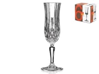 Lot Rcr 6 Coupes Verre Opera Flûte CL 13