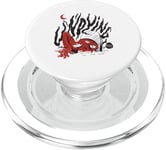 Funny Creepy Living Dead Zombie Raising From The Grave PopSockets PopGrip for MagSafe