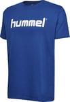 hummel Men's GO Cotton Logo T-Shirts True Blue